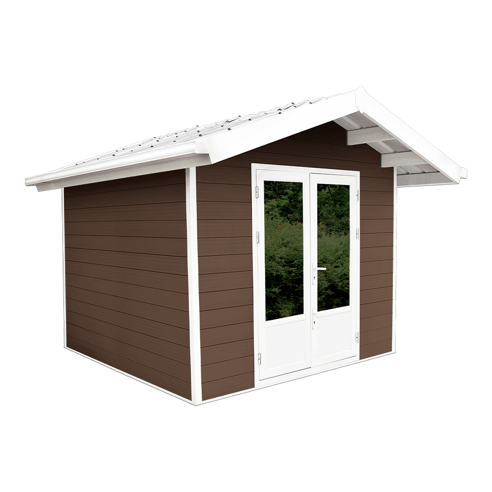 Scandinave FiberWood shed, 10 × 10 ft