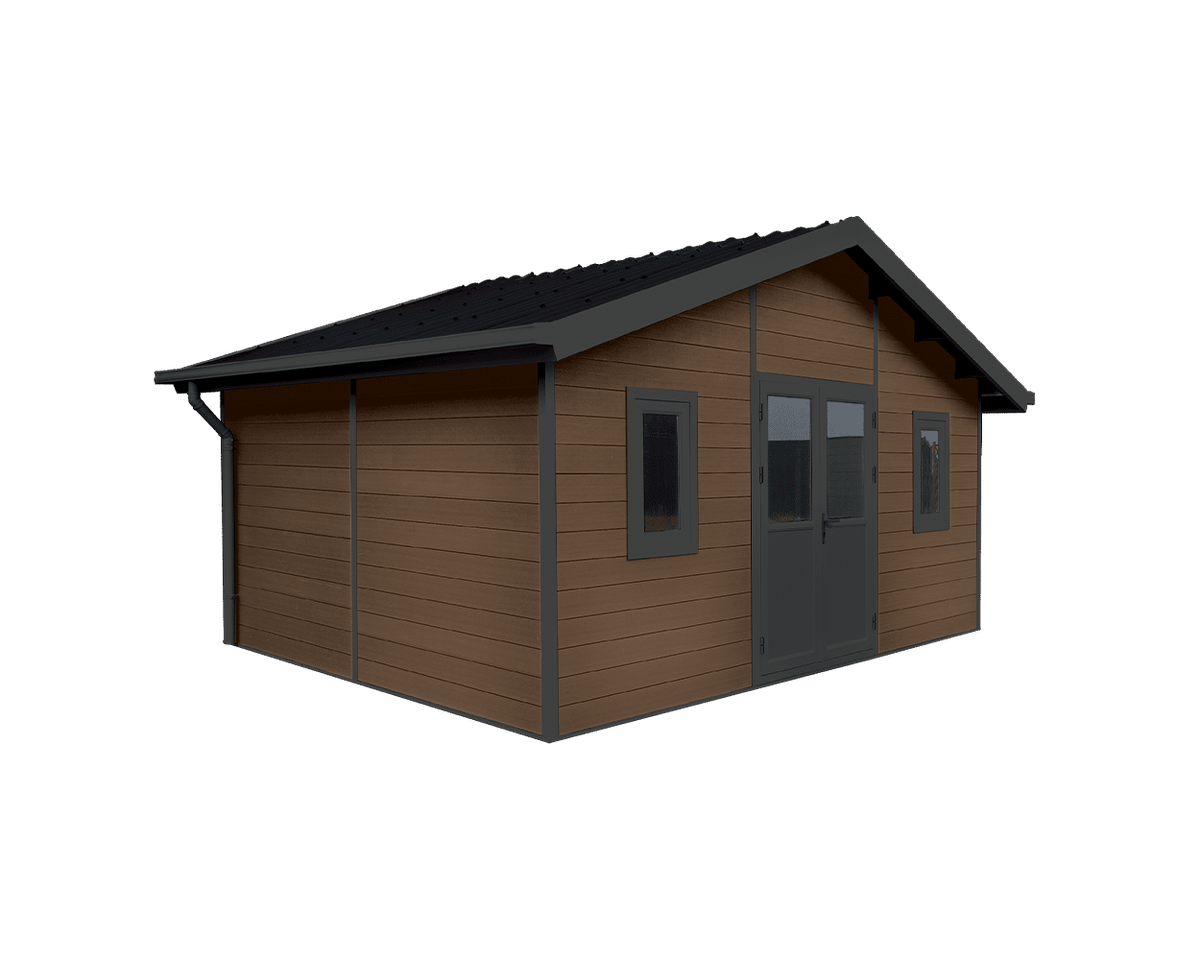 Scandinave FiberWood shed, 16 × 12 ft