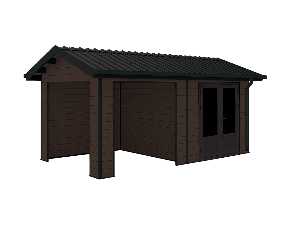 Scandinave FiberWood shed, 18 × 12 ft